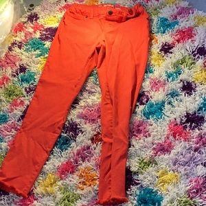 Used red jeans girls size 12